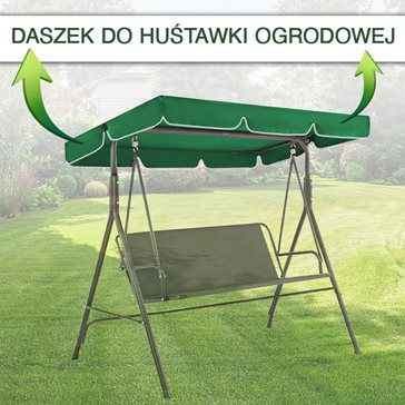 Daszek na huśtawkę 145x210cm zielony