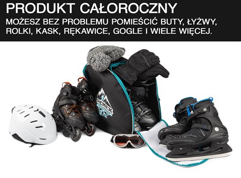 Pokrowiec BASIC na buty narciarskie, rolki morski