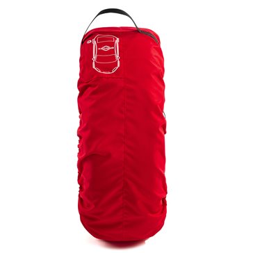 Uniwersalny zestaw 4 szt. pokrowców na koła zapasowe czerwony z klamrą