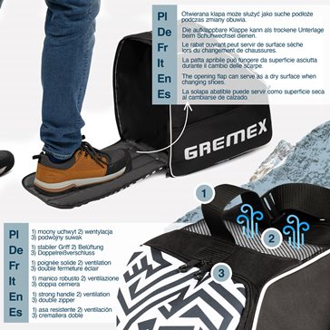 Pokrowiec na buty narciarskie, rolki neon