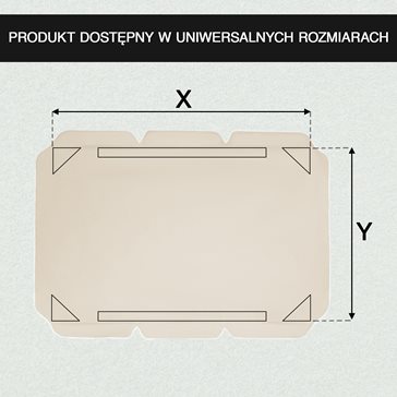 Daszek na huśtawkę 110x188cm ecrue