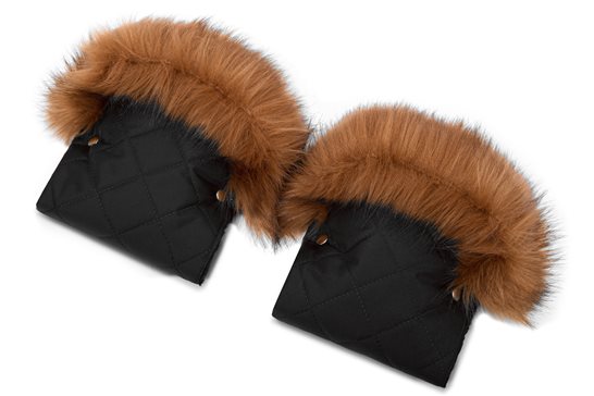 Śpiworek dla dziecka do wózka gondoli fotelika czarny pikowany+mufki