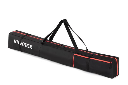 Zestaw PREMIUM pokrowiec na buty+narty czarno-niebieski 160/180cm