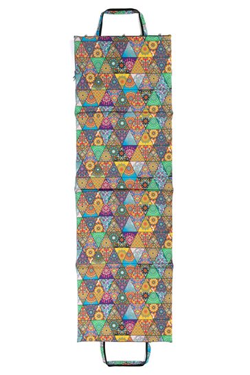 Mata plażowa rozpinana na kamieniste plaże 200x62cm wzór mandala