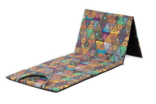 Mata plażowa rozpinana na kamieniste plaże 200x62cm wzór mandala