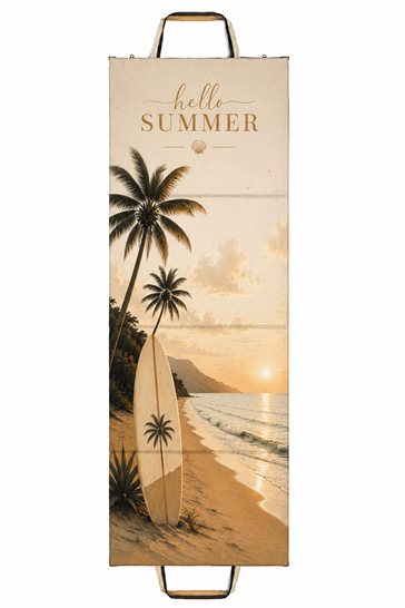 Mata plażowa rozpinana na kamieniste plaże 200x62cm wzór deska
