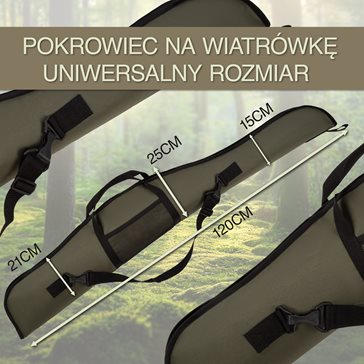 Pokrowiec na wiatrówkę khaki