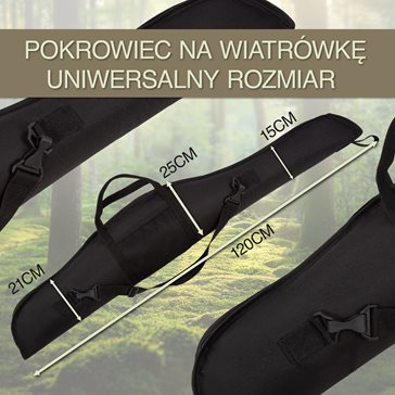 Pokrowiec na wiatrówkę czarny