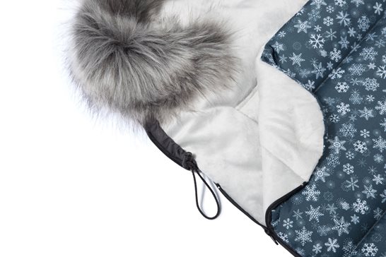 Śpiworek dla dziecka do wózka gondoli fotelika czarny pikowany