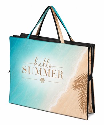 Mata plażowa rozpinana na kamieniste plaże 200x62cm wzór plaża