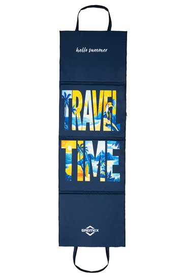 Mata plażowa rozpinana na kamieniste plaże 200x62cm wzór travel time