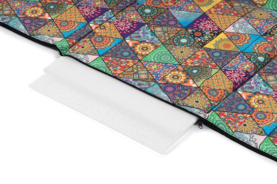 Mata plażowa rozpinana na kamieniste plaże 200x62cm wzór mandala